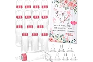 Plukeen 15 Pcs Baby Shower Favors Party Bottle Chug Game Mini Bottles Gift Sets for Gender Reveal Birthday Party Supplies Gif