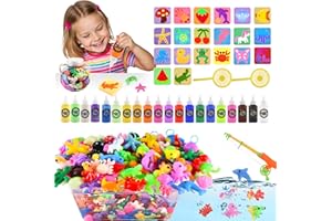 Nicella Magic Water Elf Toy Kit, Waters Pets, Aqua Water Gel with 20 Magic Gels and 20 Shape Molds, DIY Squishy Maker Kit, Kids Summer Crafts，Make Your Own Squishies Toys Crafts for Boys & Girls