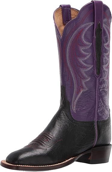lucchese purple cowboy boots