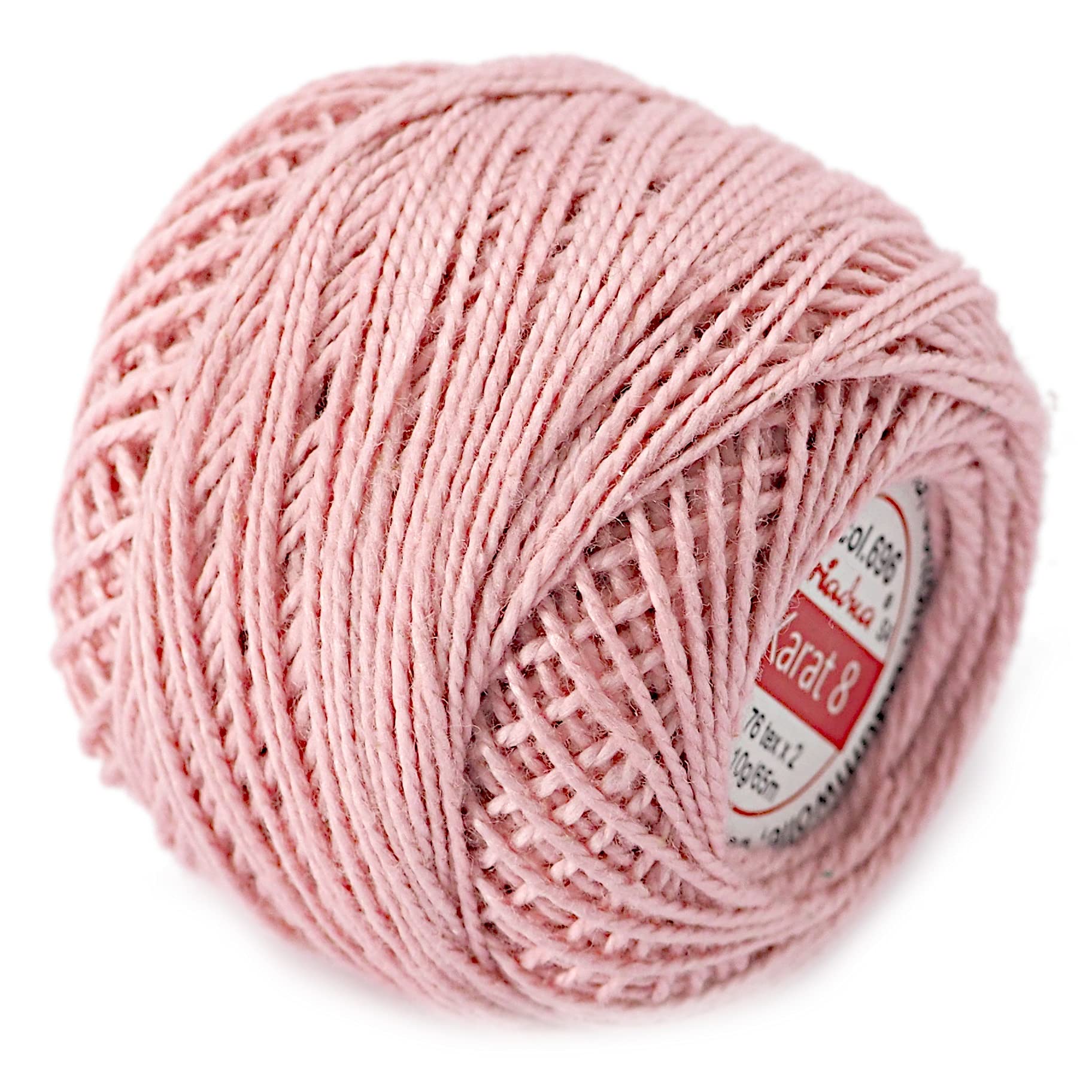 Cotton Crochet Embroidery Yarn 71yd/65m Quality Ball 0.35oz/10g Thread Floss Size 8 (Flamingo 696) — image 1