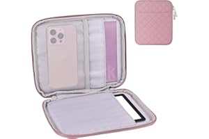 CAYEELU Padded Sleeve Pouch for 6-7 Inch eBook/E-Reader/Kindle Paperwhite/Kindle Oasis (Pink-Fabric)