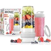 Bionic Blade Personal Portable Blender 26.5 oz with Extra Shaker &amp; Lid, Cordless &amp; Rechargeable, Airtight Mini Blender for Smoothies, Shakes, Juices &amp; Sauces, White, As Seen on TV
