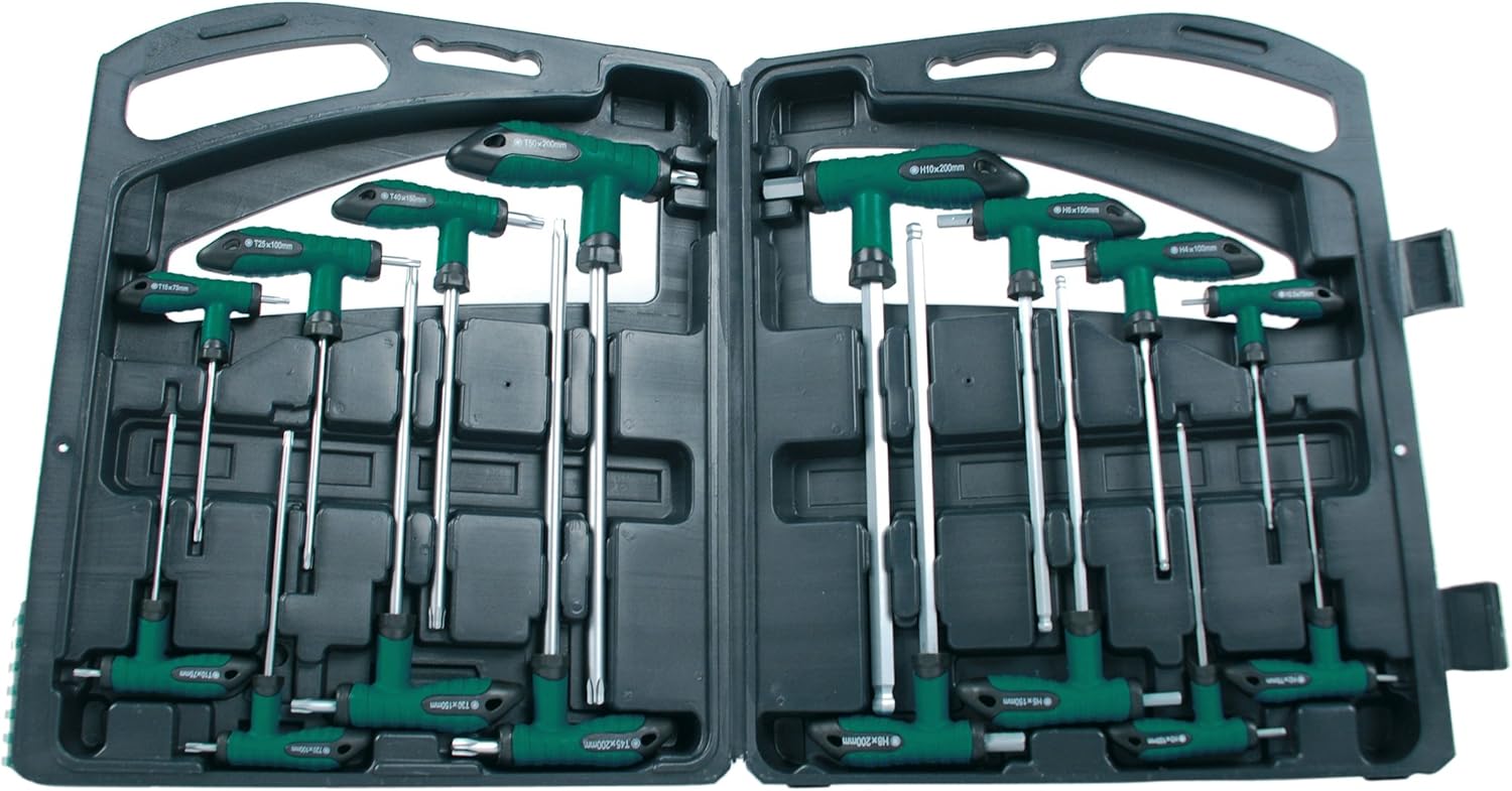 Brüder Mannesmann 18190 18190 T-handle set Inbus/Torx