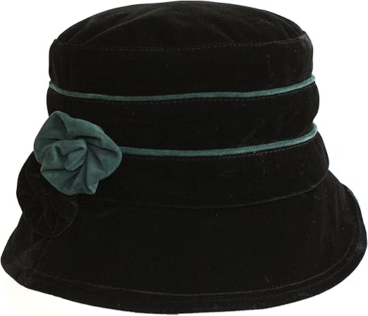 velvet cloche hat