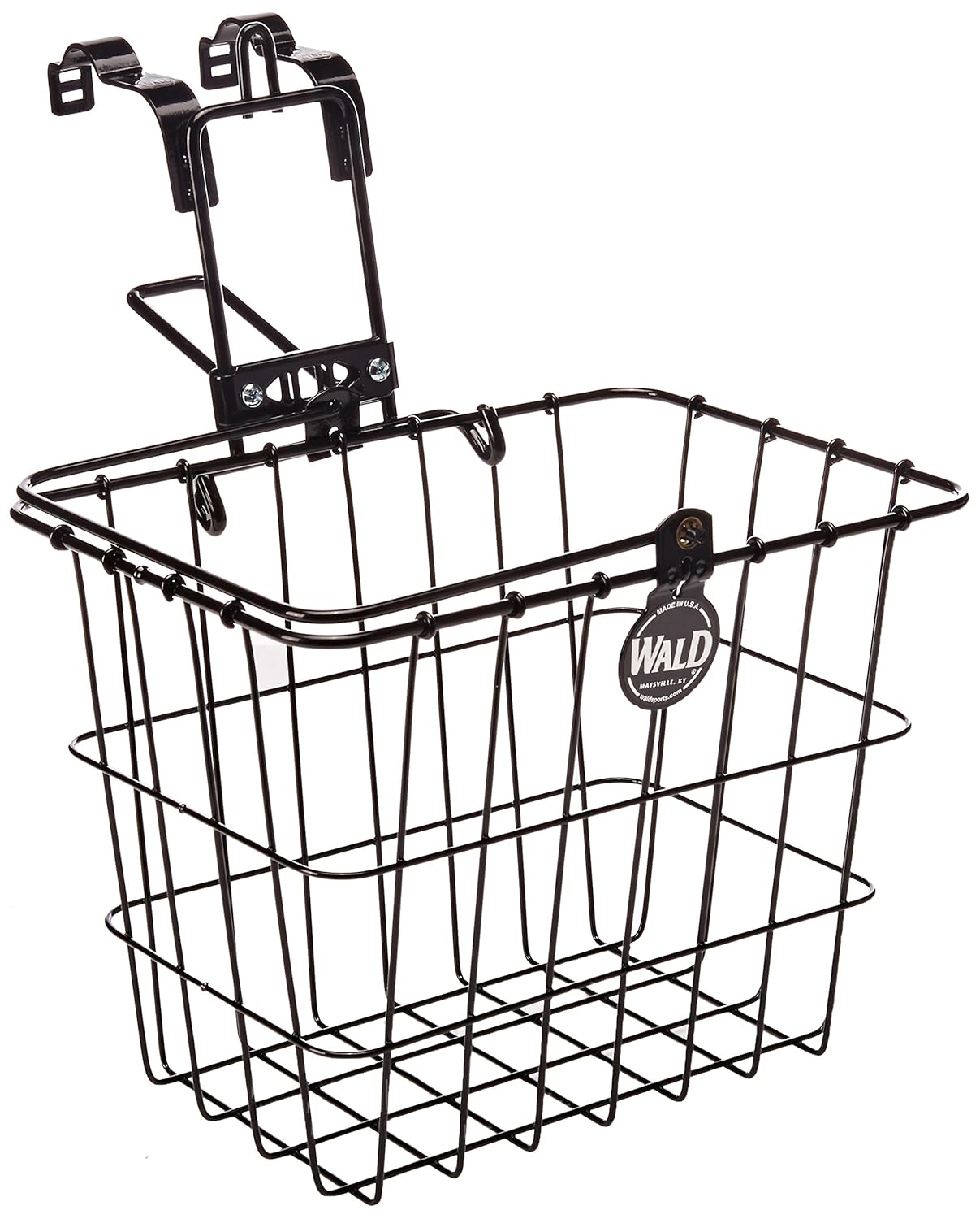 Wald 3114 Compact Front Quick Release Bicycle Basket with Bolt on Clamp (11.75 x 8