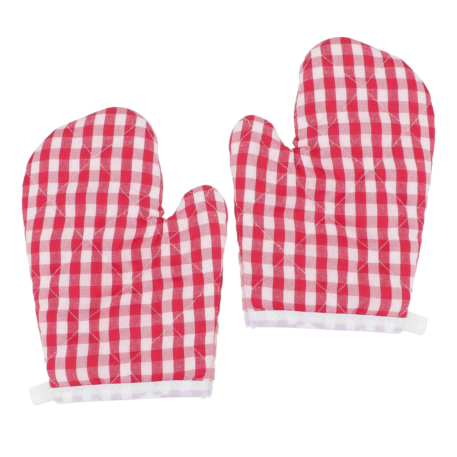 CHAOYUELYF 2 Pcs Kids Oven Gloves Heat Resistant BBQ Gloves Soft Oven Gloves for Children's Cooking Baking and Barbecue