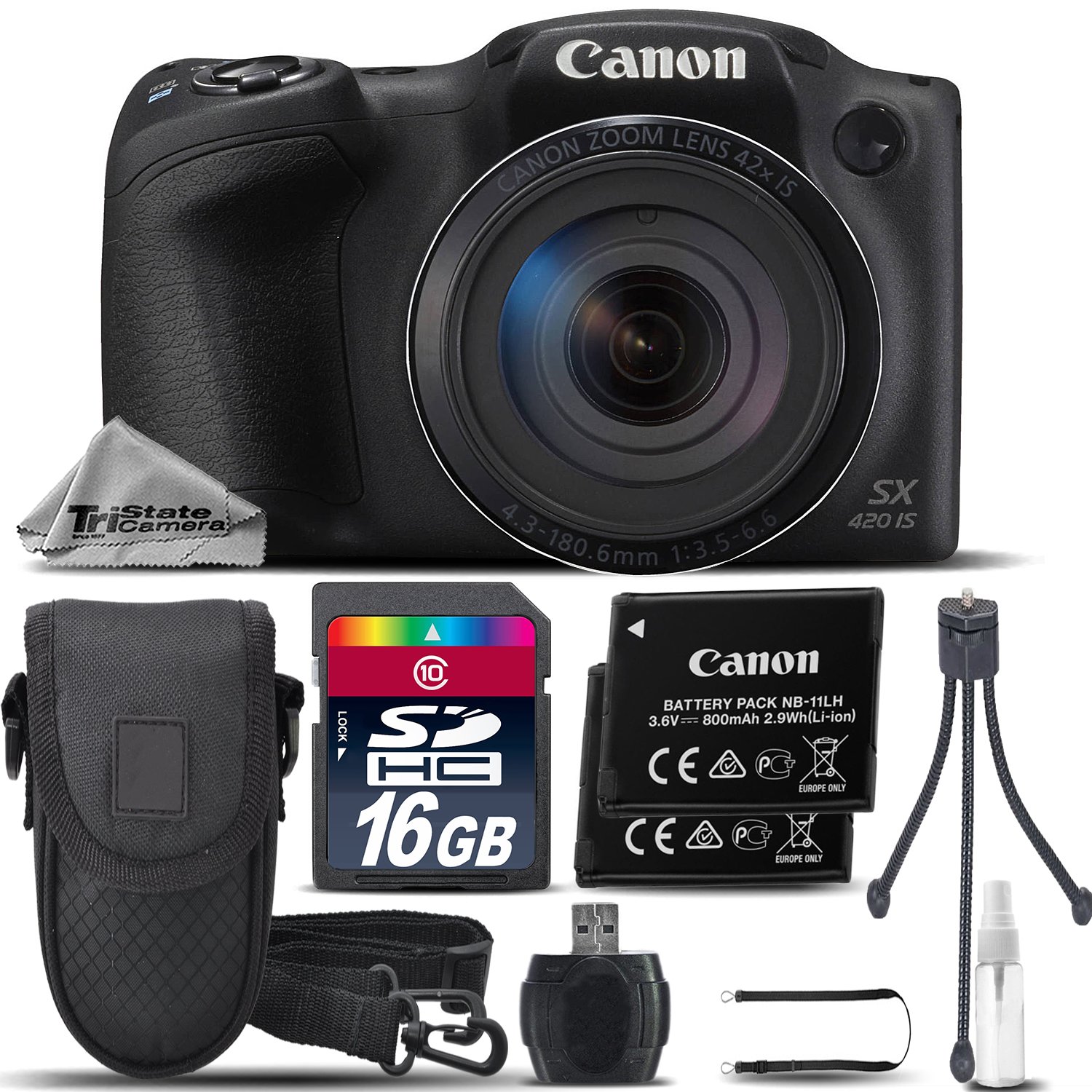 B071w4n18q 16 Powershot Canon Sx4 Isデジタルカメラ ブラック バックアップバッテリ Gbクラス10 メモリカード カードリーダー 三脚 ケース デラックスクリーニングキット インターナショナルバージョン コンパクト 超ポイントアップ祭