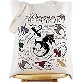 WZMPA Empyrean Dragon Tote Bag Empyrean Bookish Gifts 4th Wing Novel Grocery Bag Dragon Rider Merchandise