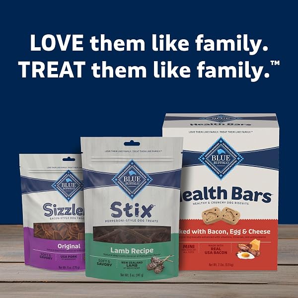 BLUE BUFFALO STIX NATURAL SOFT MOIST DOG TREATS LAMB RECIPE BAG