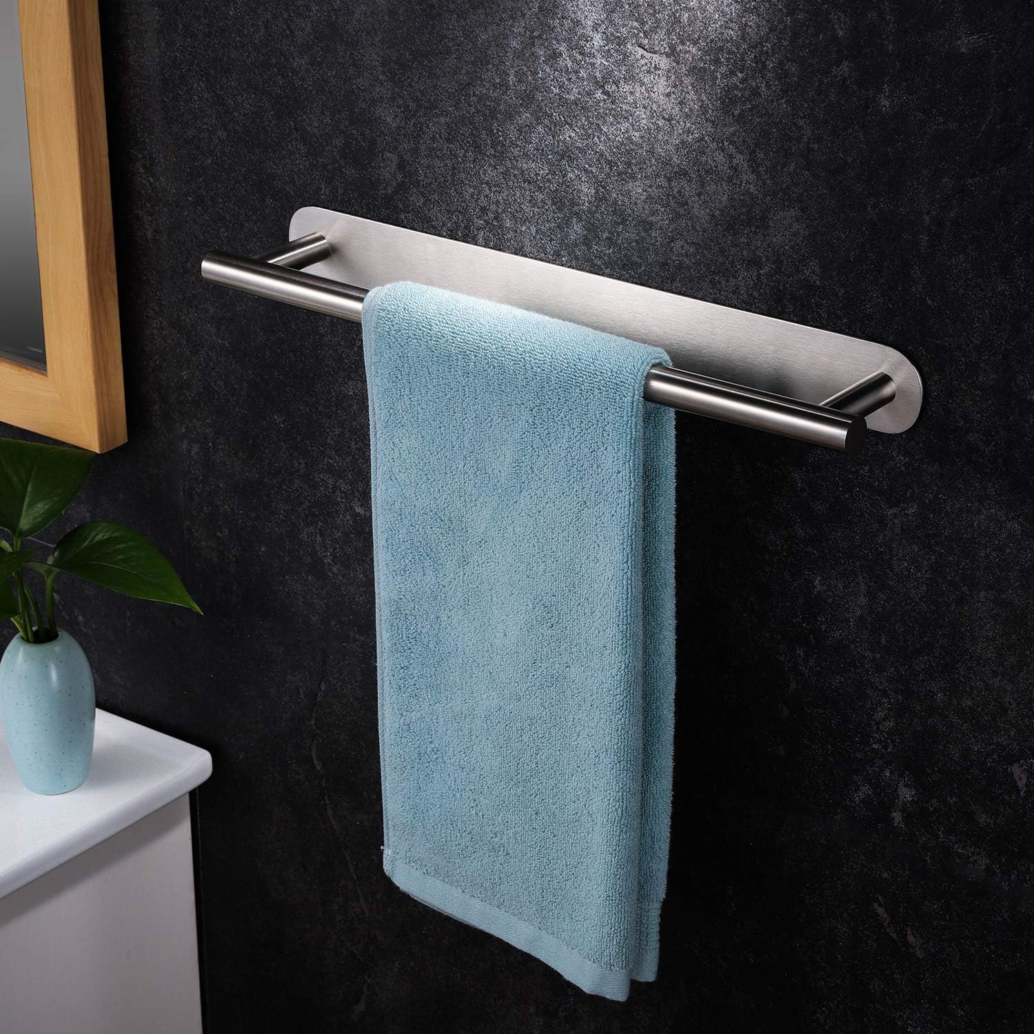 Yigii Handtuchhalter Bad Ohne Bohren Handtuchstange Selbstklebend Edelstahl Geburstet Badetuchstange 40cm Handtuchstander Amazon De Baumarkt