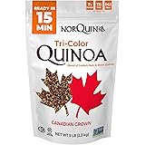NorQuin Tri-Color Quinoa- Great Blend of Golden, Red & Black Quinoa (5lb) - Great for Food Storage, Restaurants & Wholesale -