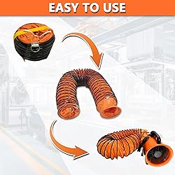 32FT Ducting Hose 20 Inch PVC Flexible Duct Hosing