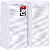 HOMERHYME Shop Towels Rags, 100 Pack Microfiber Cleaning Cloth Bulk Absorbent Lint-Free Detailing Cleaning Rags Towels for Me