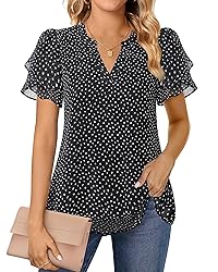 Ruffle Sleeve Tops for Women, Summer Tops for Women