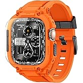amBand M1 Sport Case Band for Apple Watch Ultra 3/2/1 & SE 3/2/1 & Series 11 10 9 8 7 6 5 4 3 49mm 46mm 45mm 44mm 42mm 41mm 40mm 38mm, Shockproof & Scratch Resistant Rugged Bumper for Men