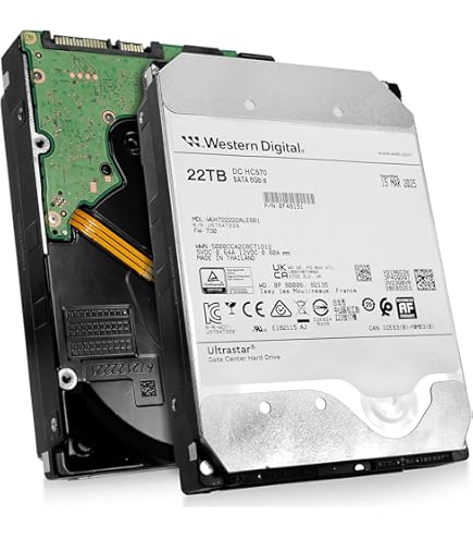 外付けハードディスク・ドライブ Western Digital WD Ultrastar HC570 Amazon.com: Western Digital WD Ultrastar HC570 WUH722222ALE6L4