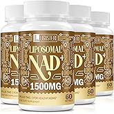 LIGUSTERI 1500 MG Liposomal NAD+, 98%+ Absorption, NAD+ Supplement for Women & Men with TMG, for Aging Defense, Cellular Energy, Heart & Brain Function, Longevity, 240 Softgels