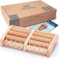 TheraFlow Foot Massager, Foot Roller for Plantar Fasciitis Relief, Foot Pain Relief Massage, Neuropathy Pain, Stress Relief -