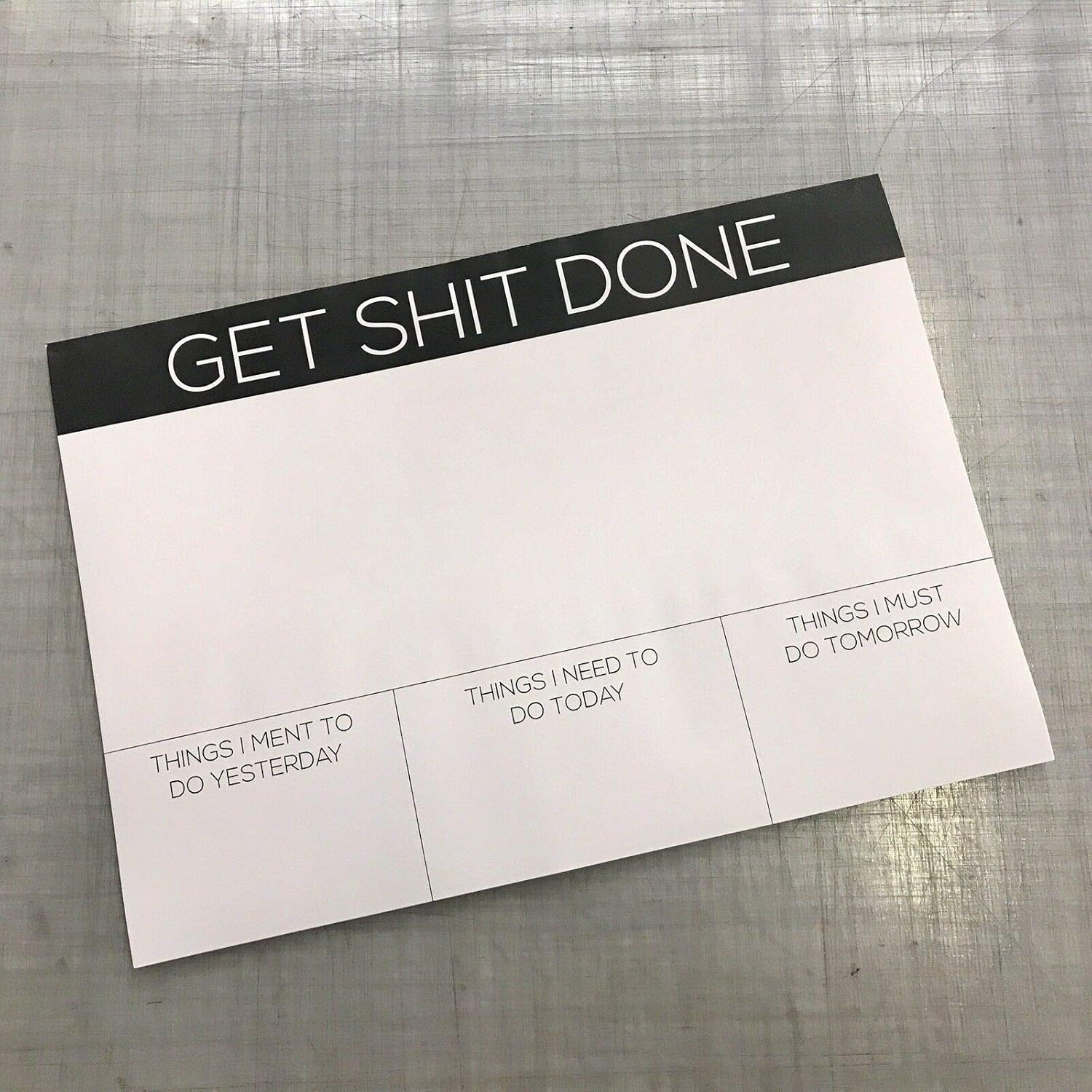 Get shit done A3 desks pad Office Note Pad Amazon.co.uk Handmade