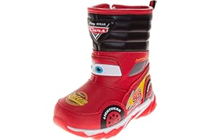 Disney Mickey Mouse Toy Story Cars Snow Boots - Kids Water Resistant Winter Boots (Toddler/Little Kid)