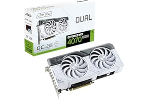 ASUS Dual GeForce RTX™ 4070 Super White OC Edition (PCIe 4.0, 12GB GDDR6X, DLSS 3, HDMI 2.1a, DisplayPort 1.4a, 2.56-Slot Des