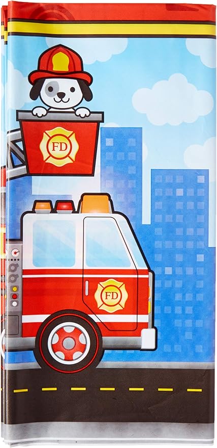 Flaming Fire Truck Photo Booth Props Firefighter Birthday