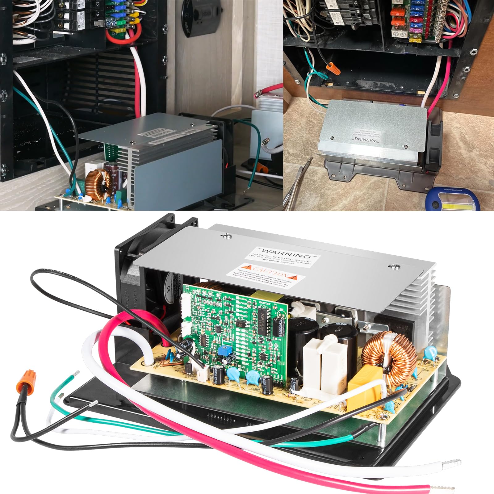 Photo 1 of WF-8955-AD-MBA RV Power Converter 55 Amp DC Main Board Assembly for WF-8955 & WF-8900-AD Series, WF-8955-MBA, Parallax 7145 & 7155 Series Power Center - 55 Amp