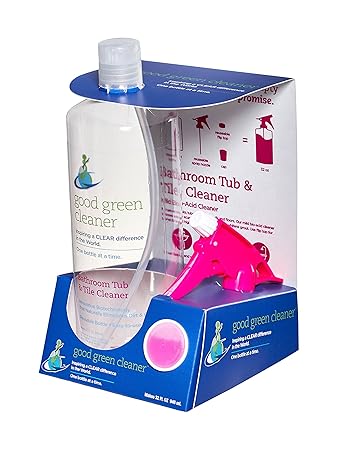 Good Green Cleaner Bathroom Tub Tile Cleaner Starter Set 32oz Food Contact Safe Reusable