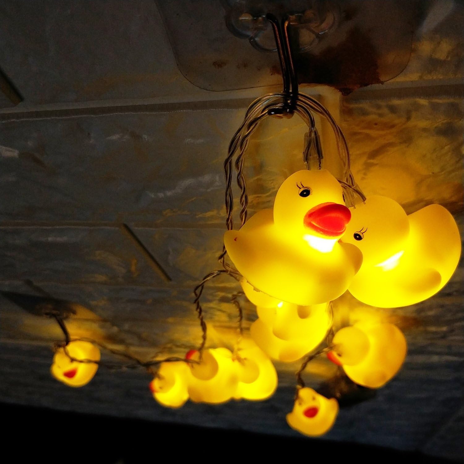 YQ-BEST 1.5 Meter Battery Powered Cute Animal Duck Shape 10 Led Fairy Lights String Lights for Halloween Christmas Thanksgiving Home Party Children Kids Bedroom Decoration - Image 4