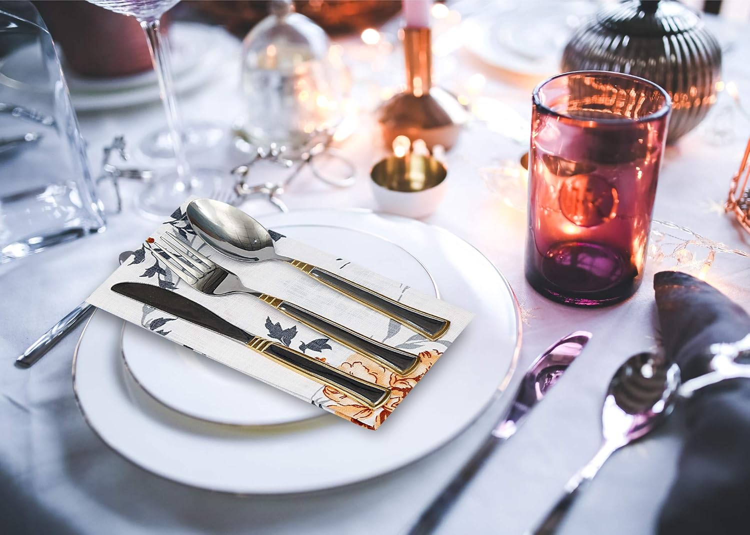 Ruvanti Fall Cloth Napkins 6 Pack (100% Cotton 18" X 18") Dinner Napkins,Soft & Comfortable Cotton Napkins. Table Cloth Napkins/Linen Napkins/Fabric Napkins for Christmas/Thanksgiving Dinners.: Home & Kitchen