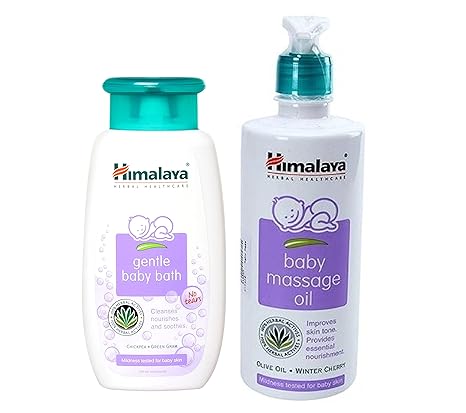 Buy Himalaya Baby Gentle Body Wash 400ml With Baby Massage Oil 500ml Online At Low Prices In India Amazon In
