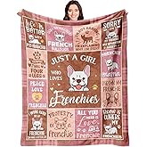 Stbyiz French Bulldog Gifts, Frenchie Blanket 60"x 50", French Bulldog Gifts for Women, Frenchie Gift for Frenchie Lovers Owners, Frenchie Dog Mom Presents