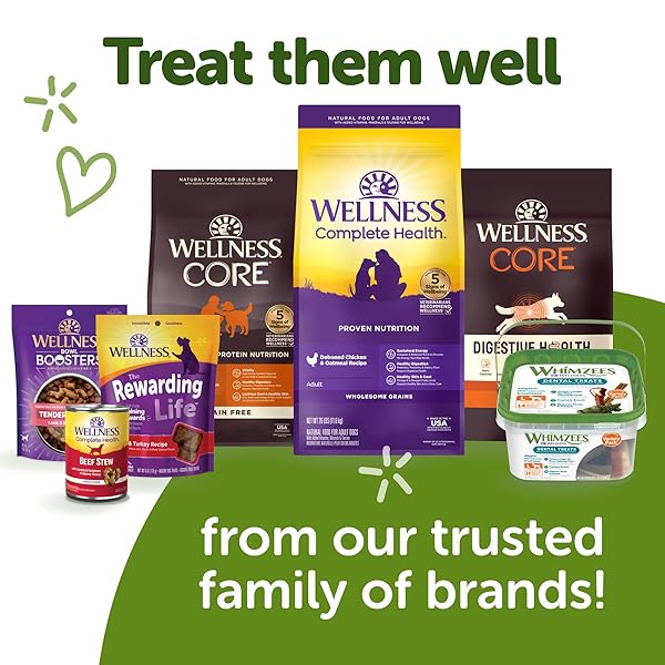 WHIMZEES WELLNESS ALLIGATOR DOG DENTAL TREATS, NATURAL CHEWS, MEDIUM SIZE, (12 COUNT)