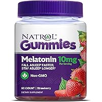 Natrol Melatonin Sleep Aid Gummy, Fall Asleep Faster, Stay Asleep Longer, 2 Gummies per Serving, 100% Drug and Gelatin…