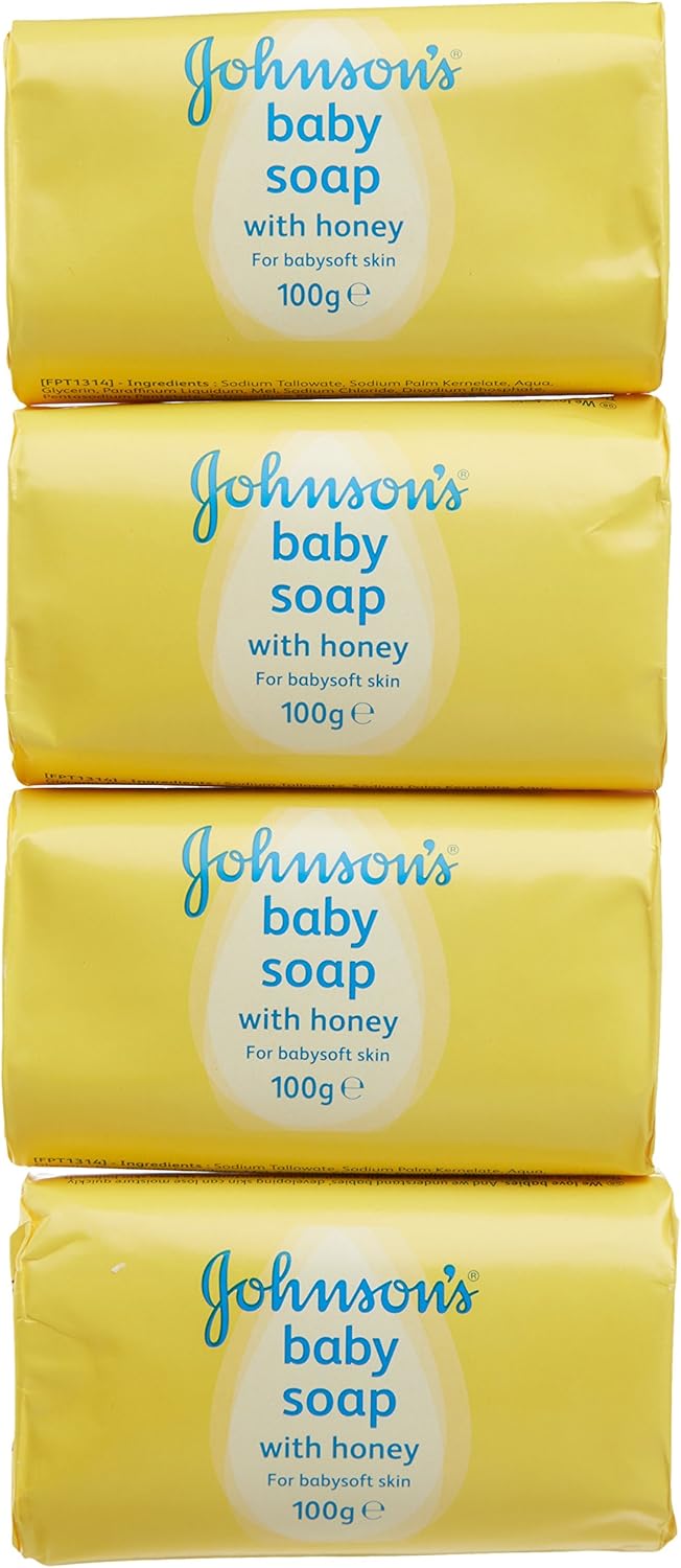 johnson's baby soap honey 100g 4 pack