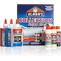 Elmer's Collection Slime Kit Supplies Include Glow In The Dark Magical Liquid Slime Activator, Metallic Magical Liquid, Confe