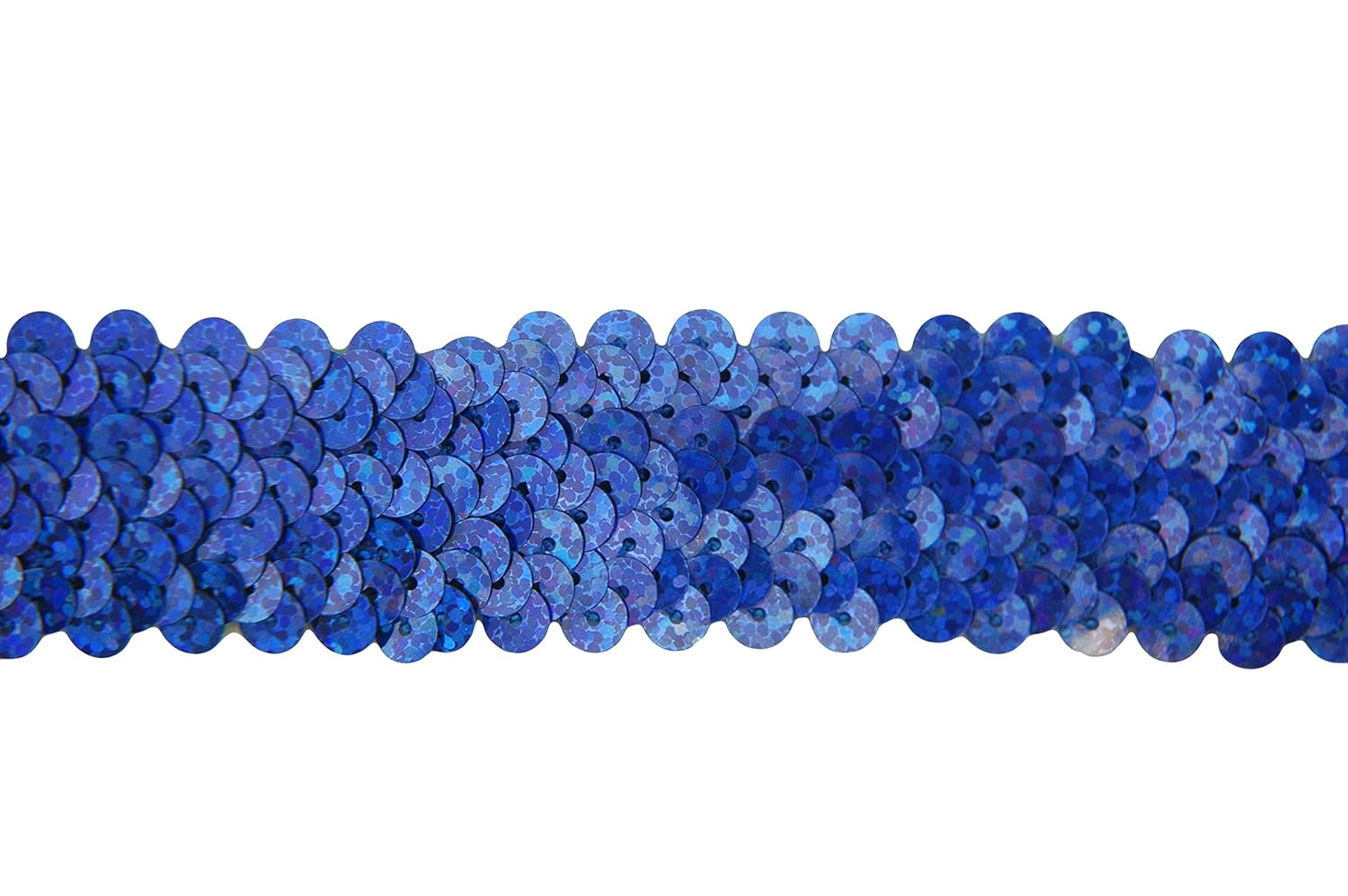 Stretch Sequin Trim Roll 1" wide 11yd length Royal Blue