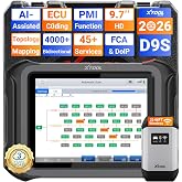 XTOOL D9S Topology Mapping OBD2 Scanner, ECU Coding, PMI, 3-Yrs Free Update | Wireless Bidirectional Automotive Diagnostic Scan Tool, AI-Assisted, 45+ Resets, 8PIDs Live Data, FCA/CANFD/DoIP, Full System