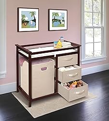 Badger Basket Modern Baby Changing Table with