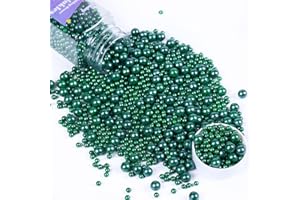 COBAKEY Dark Green Sprinkles for Cake Decorations 3.52 ounce Edible Pearl Sugar Sprinkles for Cupcake Toppers Wedding Party Valentines Halloween Christmas Supplies