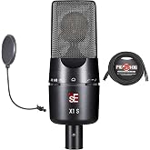 Briskdrop sE Electronics X1 S Condenser Microphone Bundle with Pop Screen Filter and XLR Cable