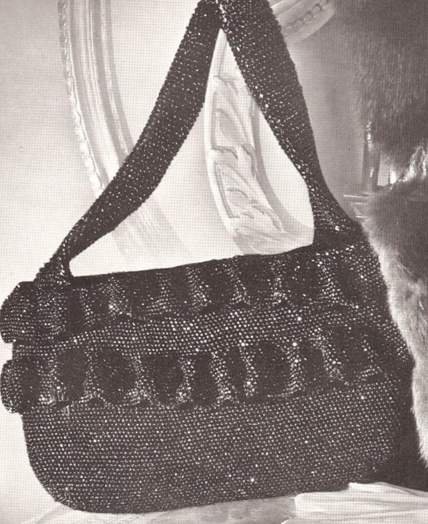 crochet beaded bag pattern