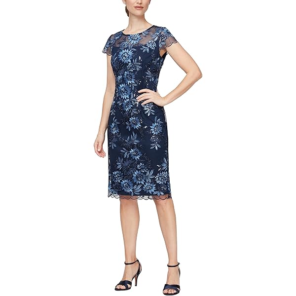 tadashi shoji embroidered sheath dress Spirit of Spring Light Blue Floral Embroidered Maxi Dress (RESTOCK MAY) main image 0