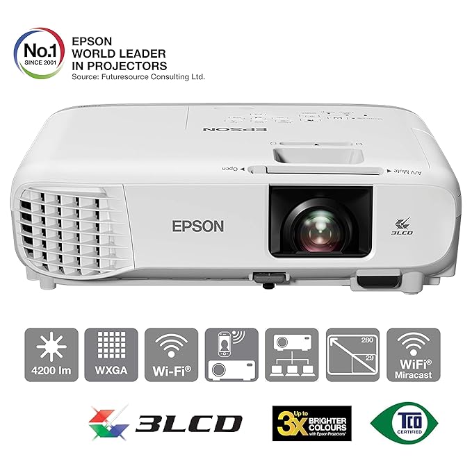 Epson EB-2142W Video - Proyector (4200 lúmenes ANSI, 3LCD, WXGA ...