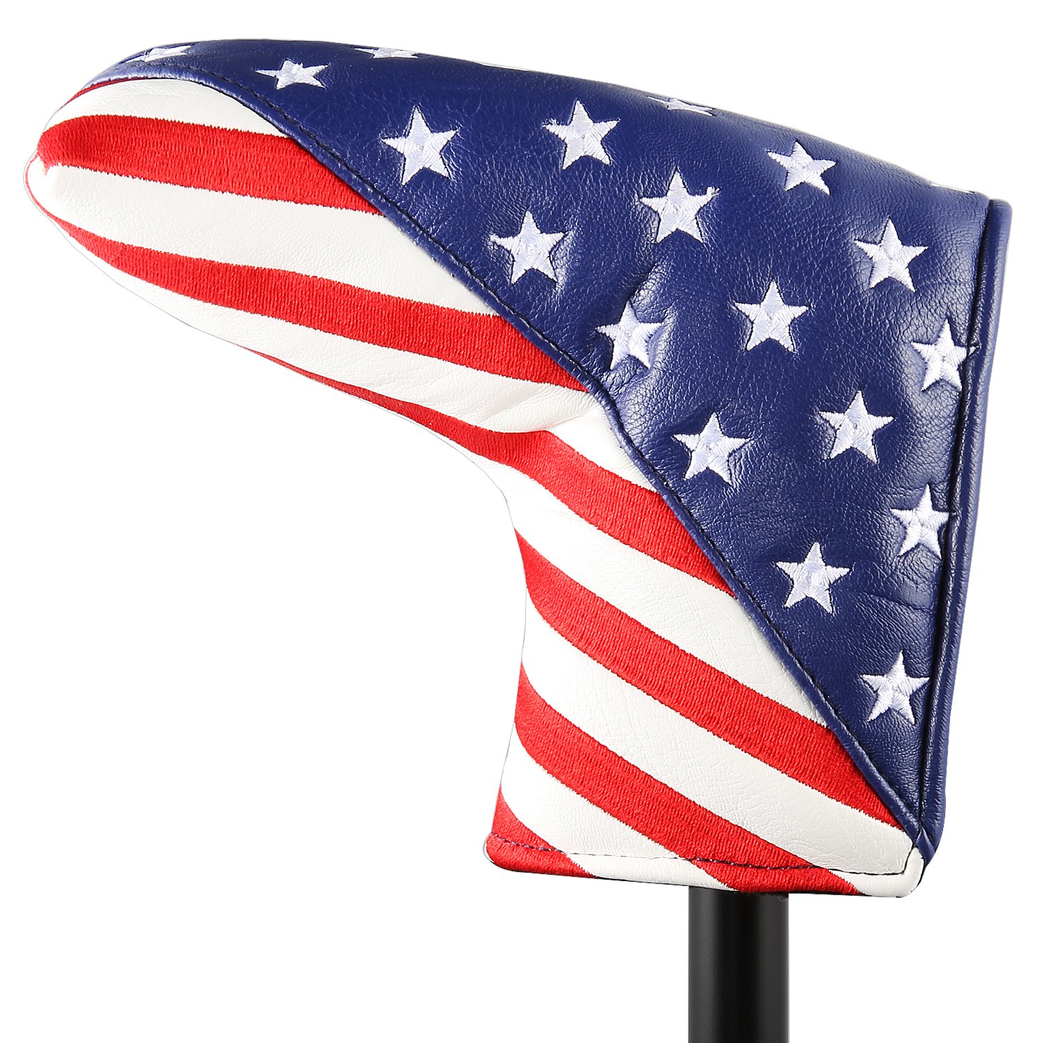 Golf Stars and Stripes Golf Putter Club Head Cover Headcover for Odyssey Blade Callaway Taylormade Ping Mizuno (For Blade Putter)