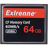 Original 64GB CF Memory Card UDMA Speed Up to 60MB/s SLR Camera CF Card for Professional Photographer,Videographer,Enthusiast