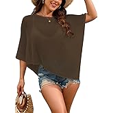 Pink Queen Sheer Beach Cover Ups for Women Crochet See Through Asymmetrical Poncho Tops