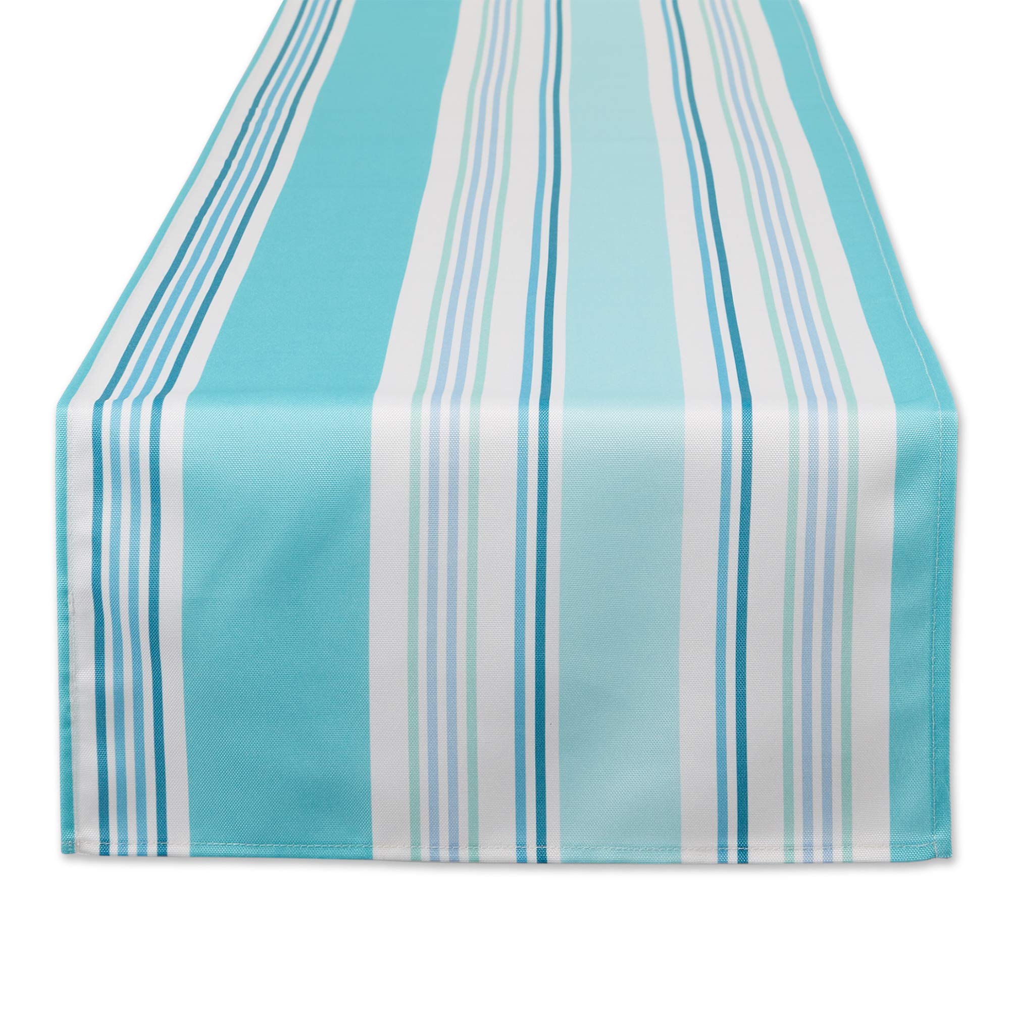 DII Beach Stripe, Polyester, Table Runner, 14x72