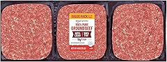 Amazon Grocery, Ground Beef, 80% Lean/20% Fat, 3 lb (Pack of 3)