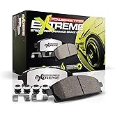 Power Stop Front Z26-1405 Z26 Carbon-Ceramic Brake Pads For Cadillac CTS Chevy Camaro Dodge Challenger Charger Jeep Grand Che